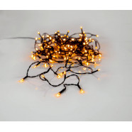  Улич светод гирлянда GOLDEN WARM WHITE, 180X0,064W(LED), L12600, пластик, черный/пластик, прозрачн