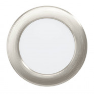  Встраиваемый светильник FUEVA 6, 6,3W(LED), 2700/4000/6500K, Ø117, алюминий, никель мат.