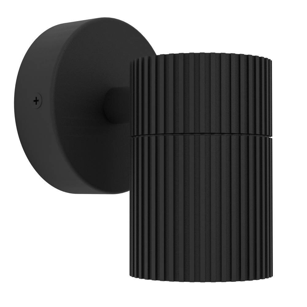 EGLO 902037  Уличн светодиод свет-к настенный TOMELLOSO, 1X28W(GU10), IP44, алюминий, черн, стекло, прозрачн