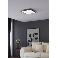 900818  Потолочный светильник  SALOBRENA 1, 21,5W (LED), 4000K, 3000lm, L450, B450, H50, алюминий, черный / пластик, белый