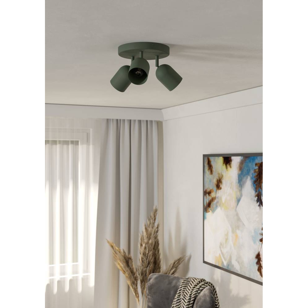 EGLO 44134  Спот TILSTON, 3X40W(E14), сталь, зеленый