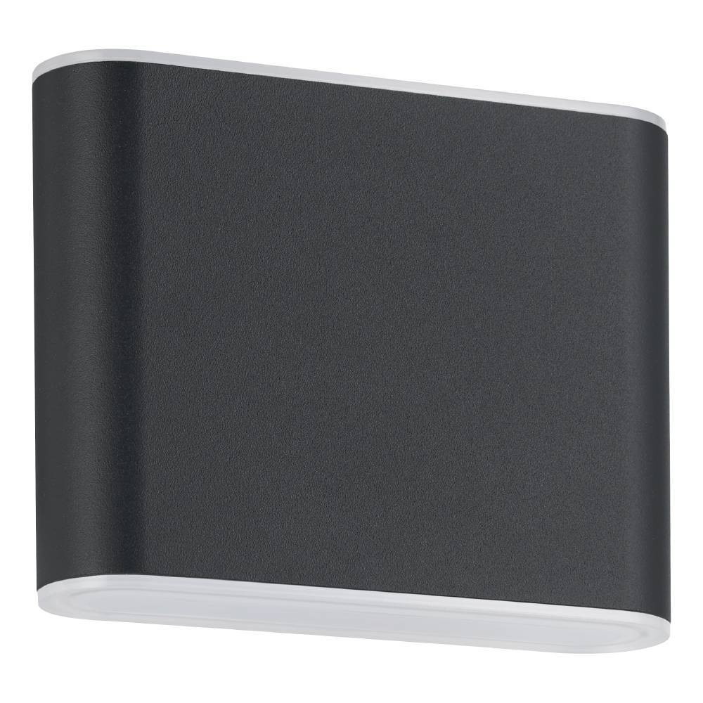 EGLO 901025 Уличное бра GRUTTI, 2X3W (LED), 3000K, 4000K, 6500K, 680lm, IP65, L115, H90, A50, алюминий, антрацитовый/пластик полупрозрачный