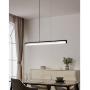 900895  Подвес CARDITO 1, 6X6W(LED), 3420lm, L1000, B80, H1100, алюминий, сталь, черный/стекло, кристаллы, прозрачный