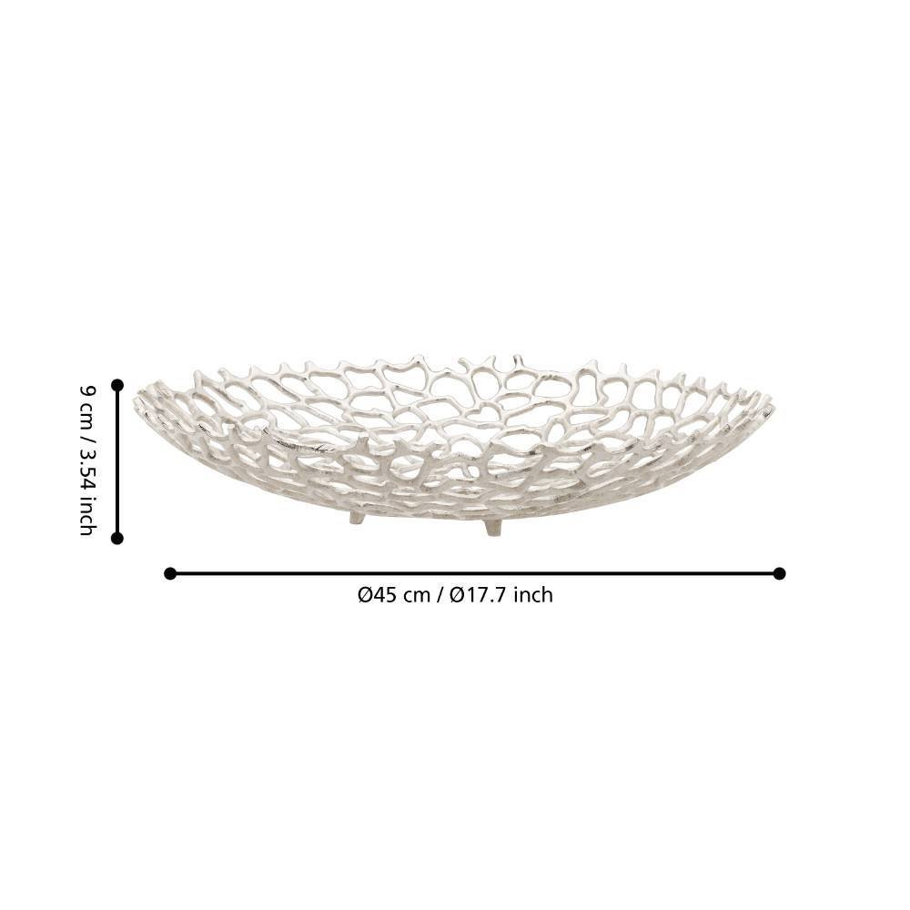 EGLO 427488 Чаша декоративная KIMITSU, Ø450, H90, никель
