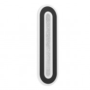 901242  Светодиодный потолочный светильник  MACCHIONI, 12W(LED), 400x120, сталь, пластик, черный, белый/ пластик с эфф. хрусталя, белый, 4000K, 1560lm