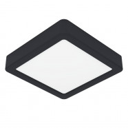  Светодиодный накладной светильник FUEVA 6, 7W(LED), 150x150, сталь, черный
