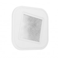 901233  Светодиодный потолочный светильник  MACCHIONI, 12W(LED), 200x200, сталь, пластик, белый/ пластик с эфф. хрусталя, белый, 4000K, 1560lm