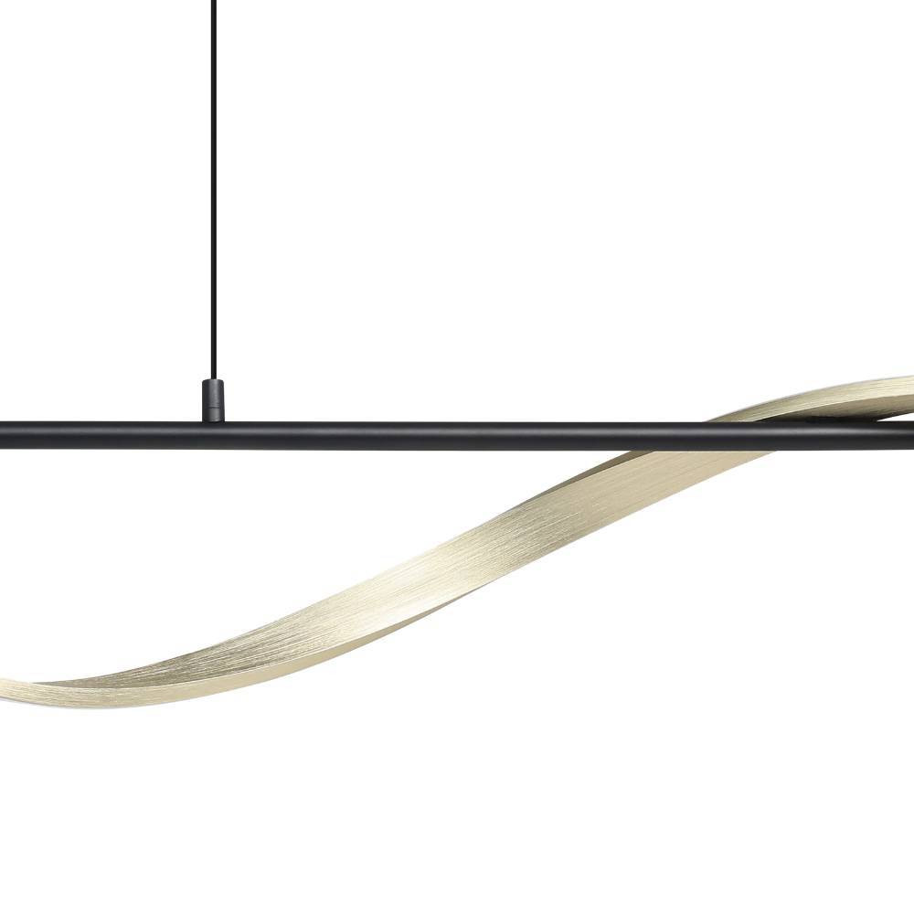 EGLO 902135  Светодиодный подвес с регулировкой цветовой температуры CONAPRATO, 20W(LED), 2700-6500K, 2500lm, алюминий, сталь, черный, латунь состаренный, б