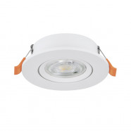 902261  Встраиваемый светильник BARRANCO, 1х4,8W(LED), 2700/4000/6500K, Ø90, пластик, белый