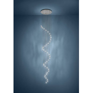 390492  Светодиодный подвес с регулировкой цветовой температуры COMAREIRA, 40X2,1W(LED), Ø780, 2200K, 3000K, 4000K, 8800lm, сталь, никель черный, прозр