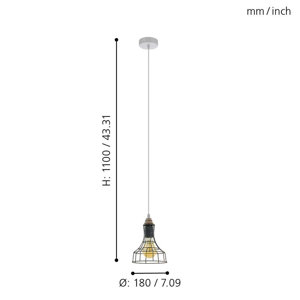 EGLO 33035  Подвесной потолочный светильник (люстра) ITCHINGTON 1