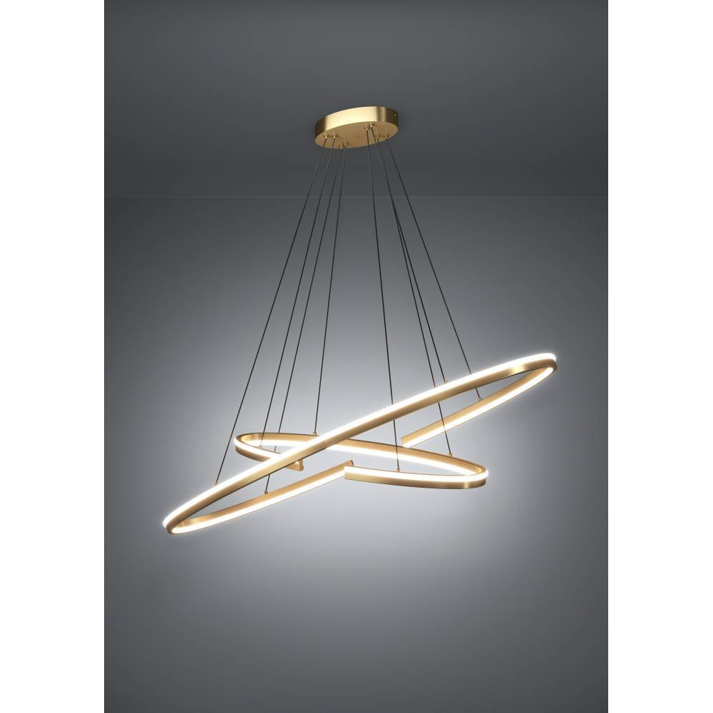 EGLO 390487  Светодиодный подвес с регулировкой цветовой температуры BOGADO, 50W(LED) ,2200-6500K, 8700lm, сталь, золотой, белый