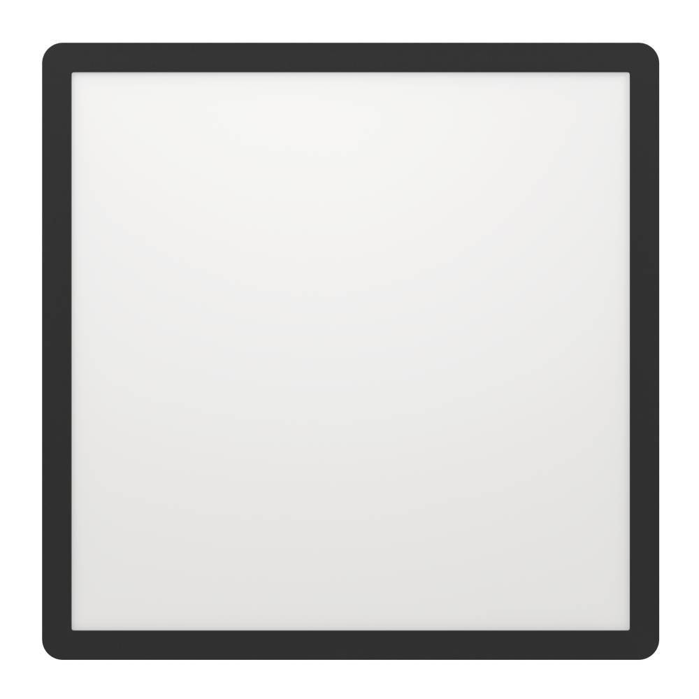 EGLO 901575  Светодиод потолочн свет-к MINERARIO, 20,4W(LED), 390x390, IP54, 3000K, 3000lm, пластик, черны