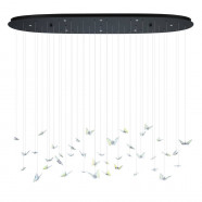 390436  Светодиодный подвес ADRADOS, 8X4,2W(LED), 3000K, сталь, черный, прозрачный