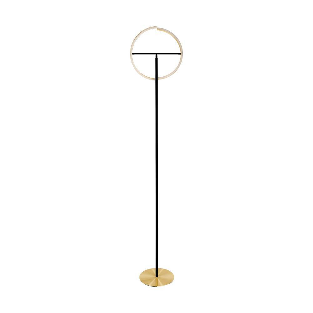 EGLO 901973  Светодиодный торшер CASTELPOTO, 2X8,8W(LED), 3000K, 2000lm, сталь, латунь состаренный, черный, белый