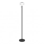 75891  Торшер на солнечн. батарее MONTAPALMA-L, H1400, 2,2W(LED), IP54, 3000K, 190lm, сталь, черн/пластик, белый