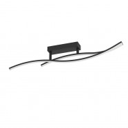 901206  Cветодиодный потолочный светильник GRISOLIA 12W(LED), сталь, пластик, черный/ пластик, белый, 4000K, 1500lm