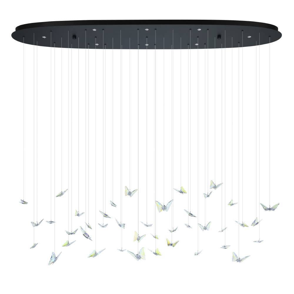 EGLO 390436  Светодиодный подвес ADRADOS, 8X4,2W(LED), 3000K, сталь, черный, прозрачный