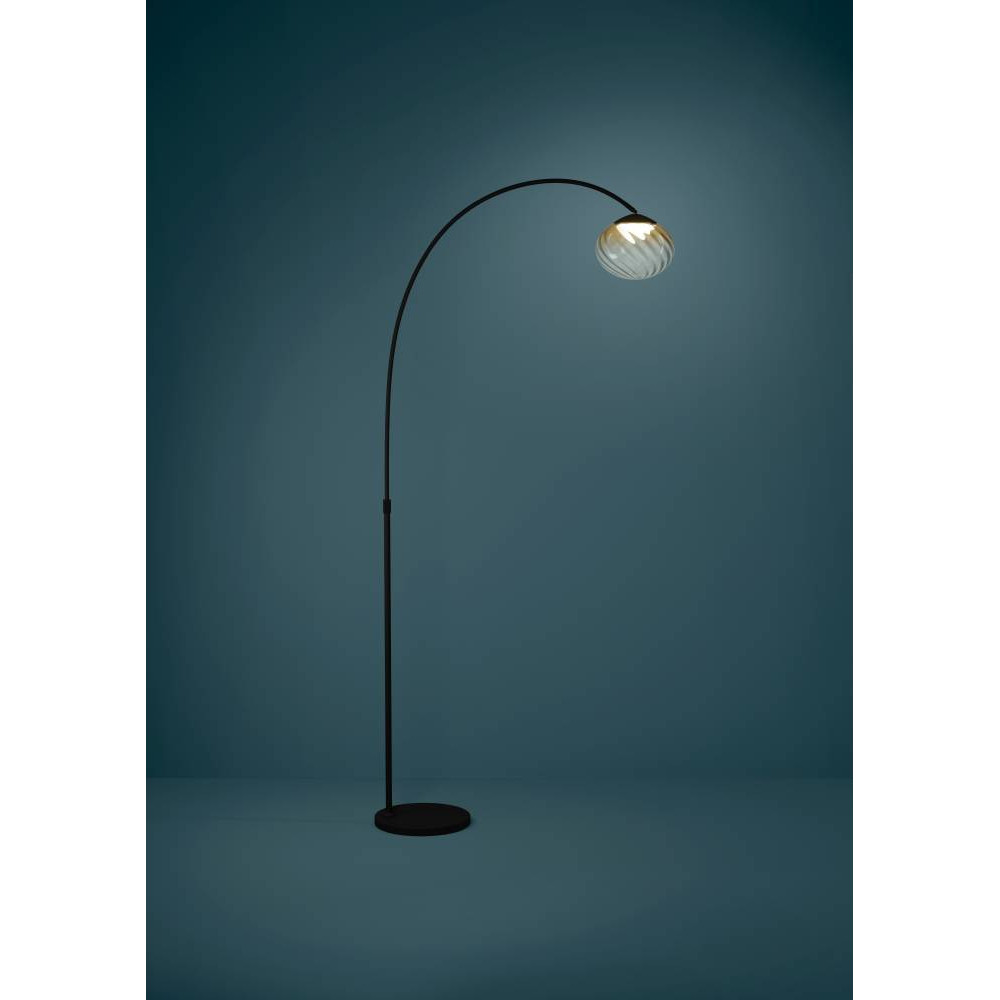 EGLO 390486 Светодиодный торшер с регулировкой цветовой температуры PANTOJA, 1X5,8W(LED) ,2200-6500K, 1100lm, сталь, черный, янтарный