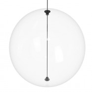 390333  Люстра диммируемая ESPARDELLO, 6X5,4W (LED), 3000K, 3060lm, Ø580, сталь, черный/стекло, прозрачный