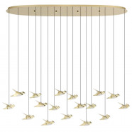 390399  Светодиодный подвес PARATEBUENO 2, 17X3W(LED) ,3000K, 6460lm, сталь, медный 
