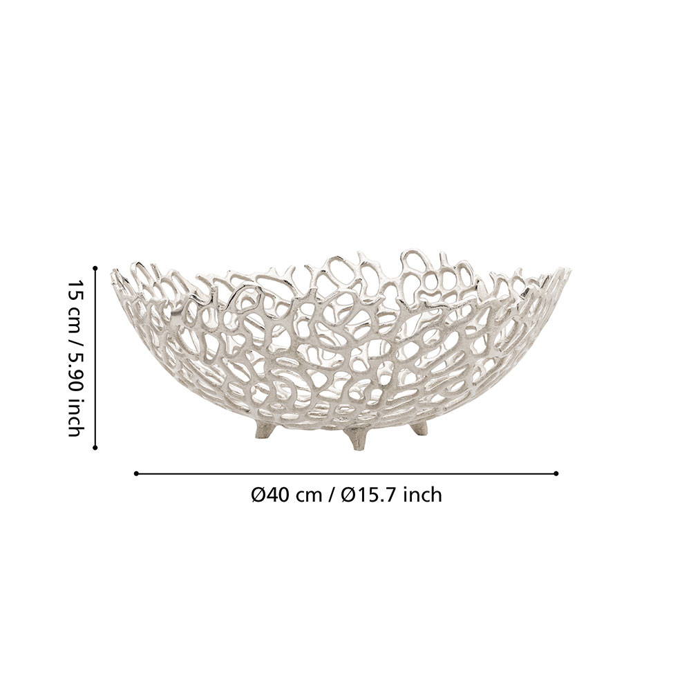 EGLO 427493  Чаша декоративная KIMITSU, Ø400, H150, никель