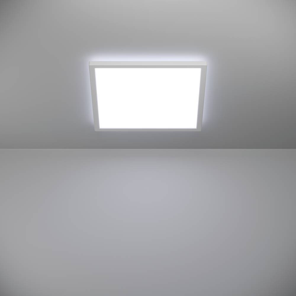 EGLO 901451  Светодиод потолочн свет-к с регул тем-ры света ROVITO, 17,6W(LED), 390x390, IP44,  2700K, 4000K, 6500K, 2400lm, пластик, белый/пластик, белый