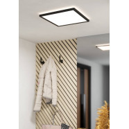 901575  Светодиод потолочн свет-к MINERARIO, 20,4W(LED), 390x390, IP54, 3000K, 3000lm, пластик, черны