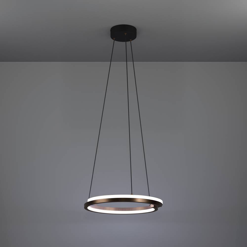 EGLO 901826  Светодиодный подвес с регулировкой цветовой температуры MEZZOMONTE, 1X20W;1X20W(LED;LED), 2700-6500K, 2220;2220lm, алюминий, сталь, бронзовый, 