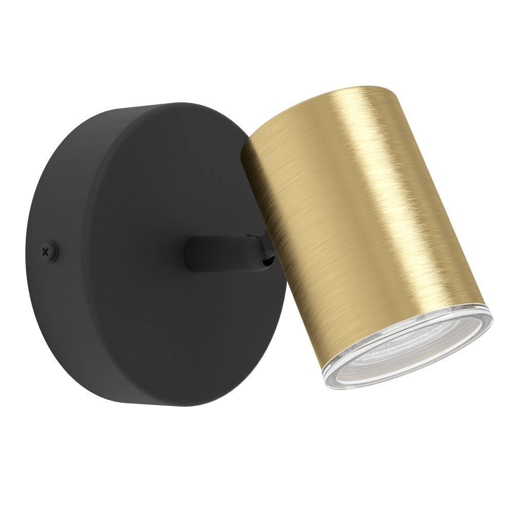 EGLO 300583  Спот CONSUMA 1, 1X5W(GU10), IP44,сталь, черный, латунь состаренный