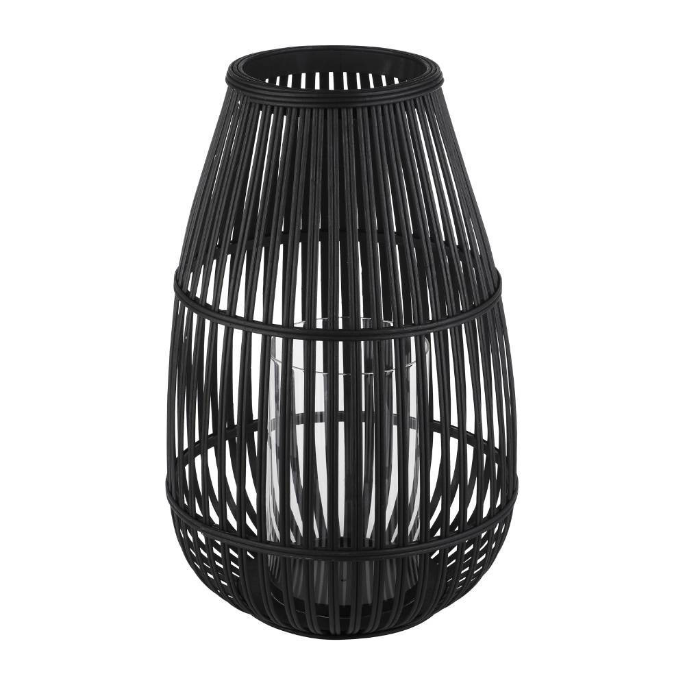 EGLO 422083  Подсвечник BUNAWAN, B455, Ø300, дерево, стекло, черный