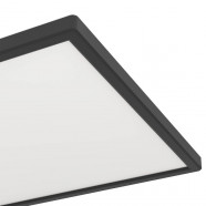 901445  Светодиод потолочн свет-к с регул тем-ры света ROVITO, 17,2W(LED), 570x300, IP44,  2700K, 4000K, 6500K,  2580lm, пластик, черн/пластик, белый