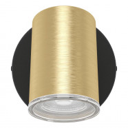 300583  Спот CONSUMA 1, 1X5W(GU10), IP44,сталь, черный, латунь состаренный
