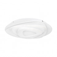 900863  Потолочный светильник PALAGIANO, 14,7W (LED), 4000K, 2100lm, H55, Ø300, сталь, белый / пластик, сталь, сатинированный, белый
