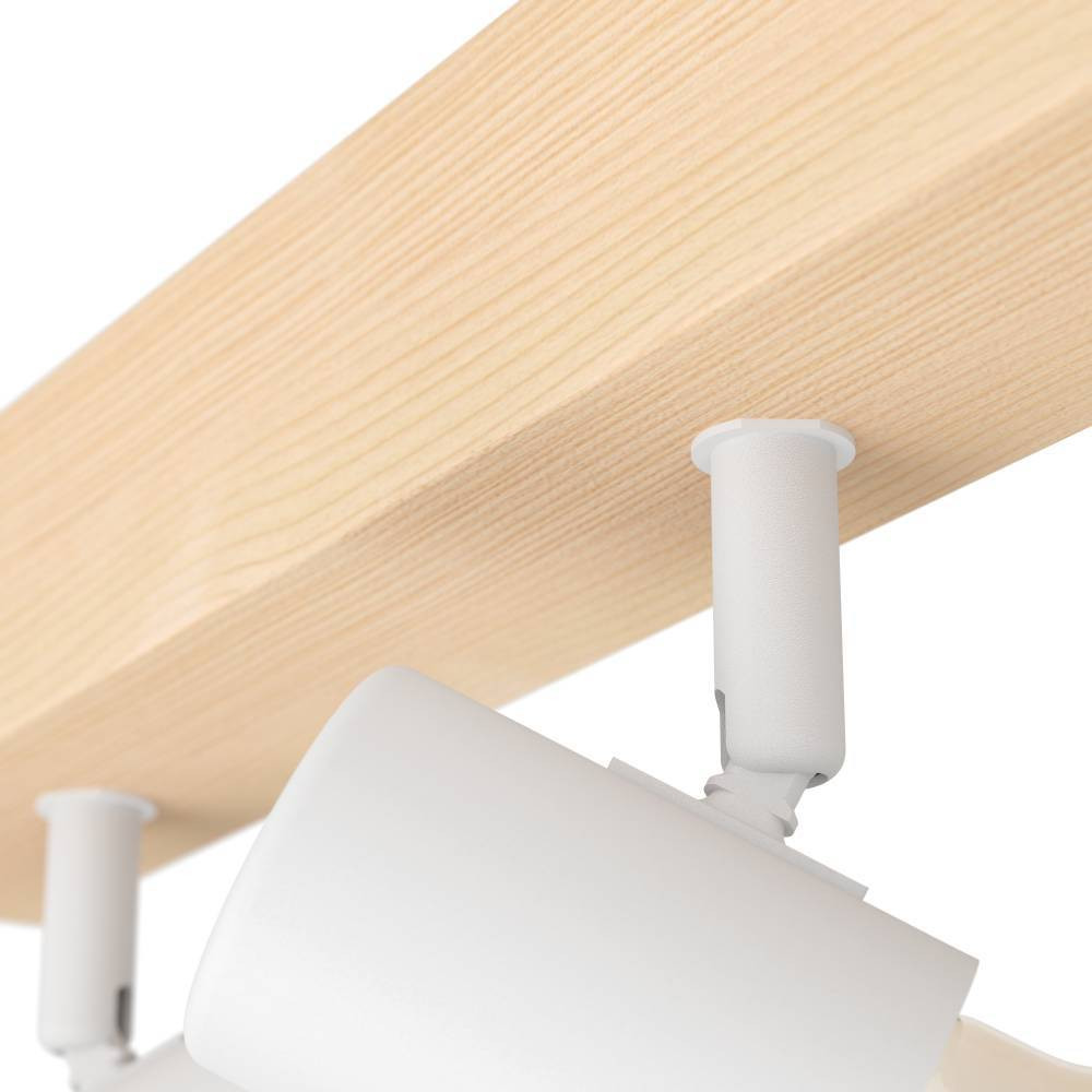 EGLO 99484  Спот TOWNSHEND 3, 3x60W(E27), L480, B50, дерево, сталь, коричневый, белый