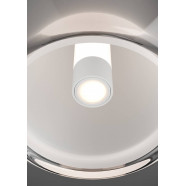 390462  Светодиодный торшер с регулировкой цветовой температуры MENORCA, 1X7W;1X1,6W(LED) ,2200-6500K, 700lm, сталь, никель черный, белый