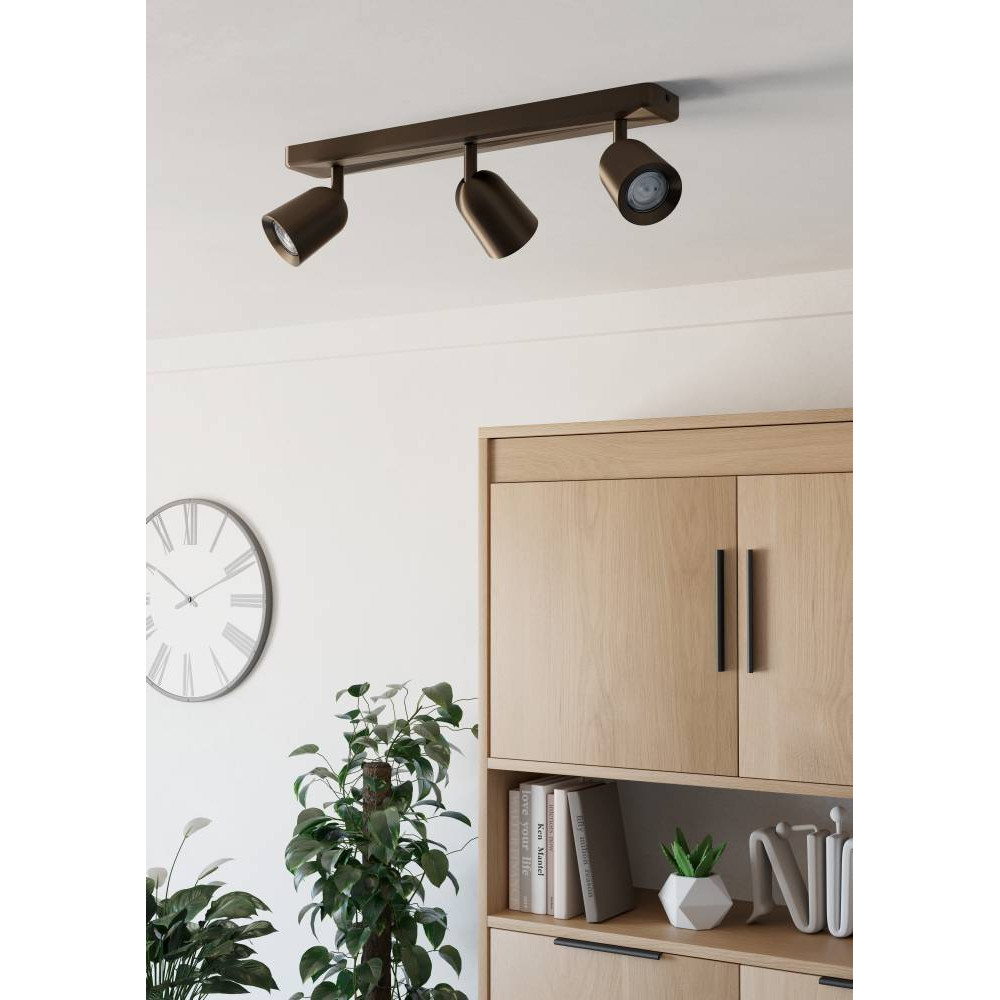 EGLO 901951 Спот CAMALDOLI, 3X10W(GU10), сталь, темно-бронзовый