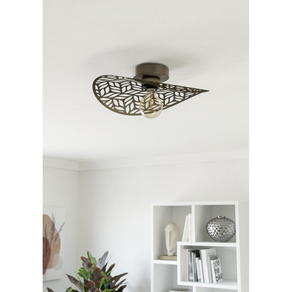 EGLO 44123  светильник настенно-потолочный SWABY, 1X60W(E27), сталь, бронзовый