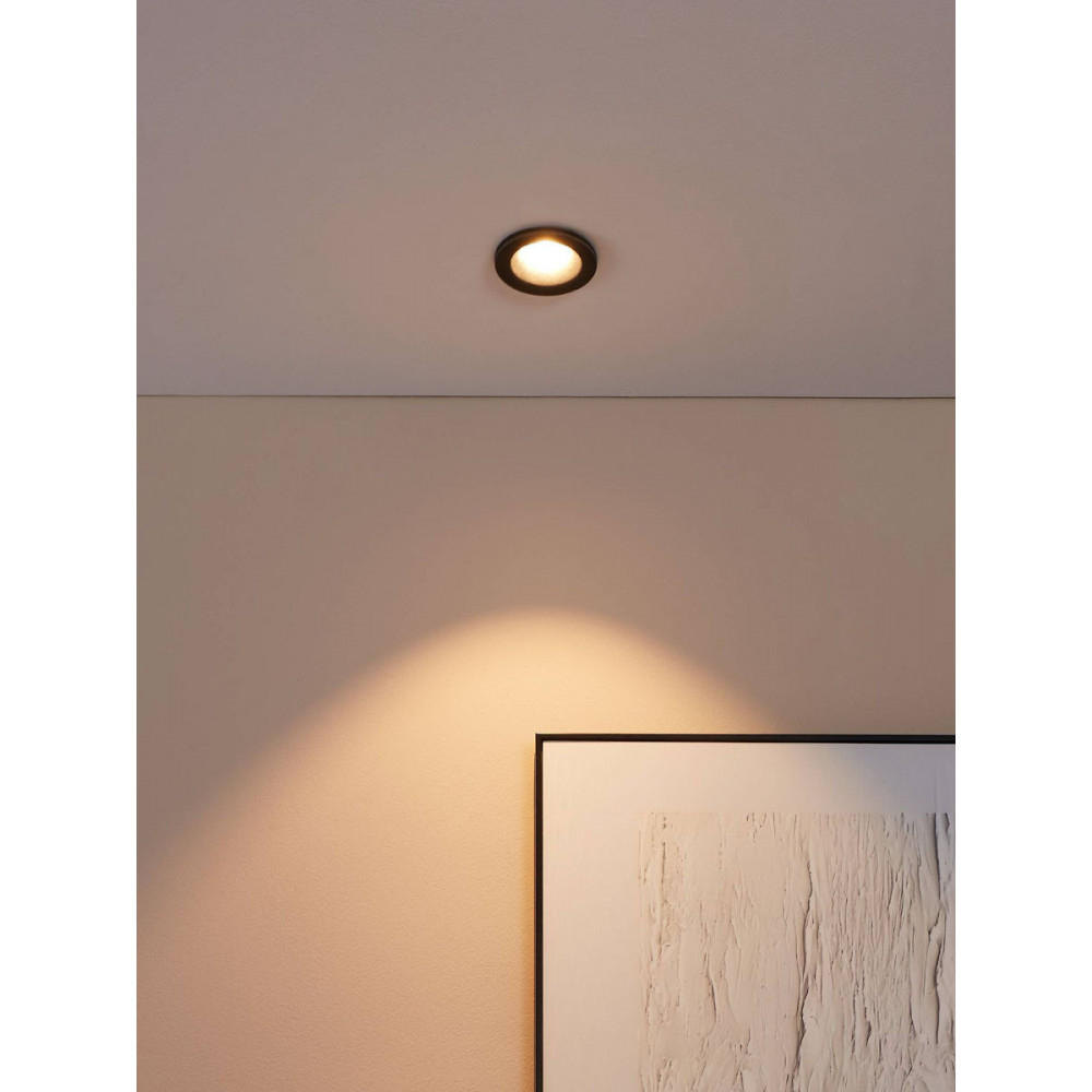 EGLO 99493  Светодиодный встраиваемый светильник SALABATE димм. с рег-кой, 6W(LED), Ø88, H52, 380lm, 2700K,