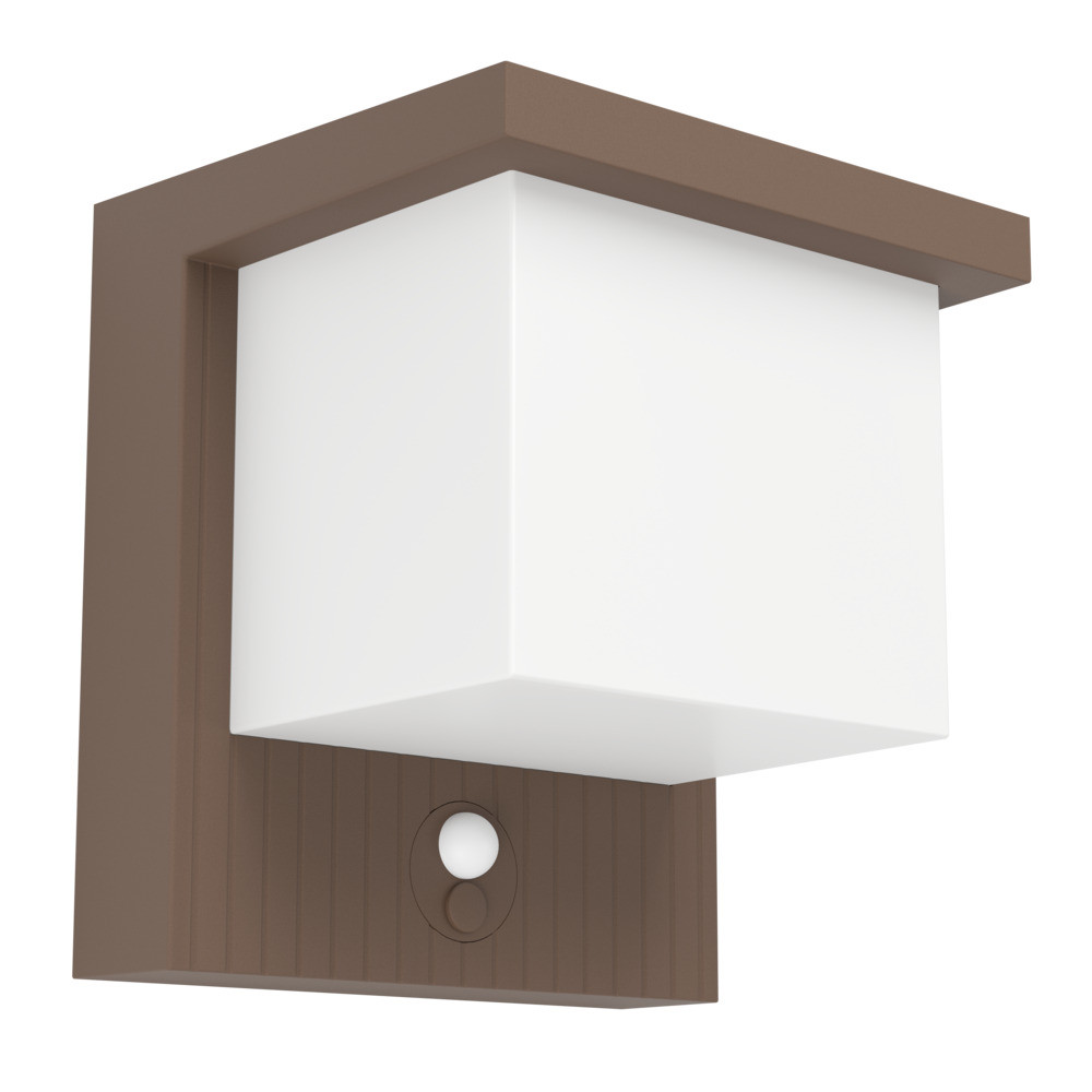 EGLO 902434  Уличный настенный светильник на солнечной батарее FRIGENTO, 1x7W(LED), 3000K, IP44, алюминий, коричневый