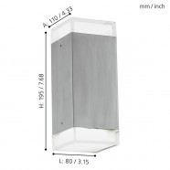 93364  Уличный настенный светильник светодиодный TABO-LED