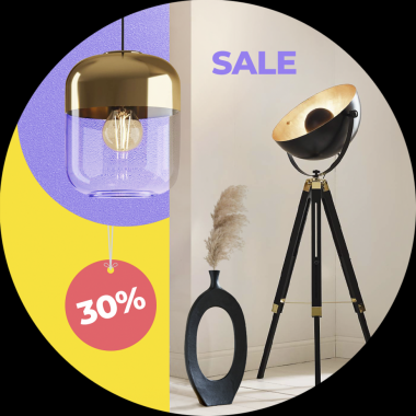 Скидка 30% на все светильники и декор EGLO!