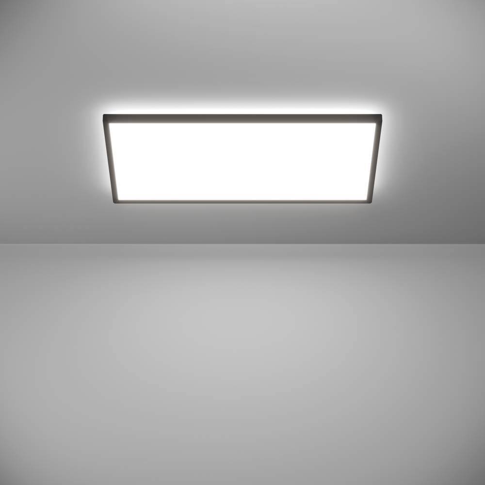 EGLO 901445  Светодиод потолочн свет-к с регул тем-ры света ROVITO, 17,2W(LED), 570x300, IP44,  2700K, 4000K, 6500K,  2580lm, пластик, черн/пластик, белый