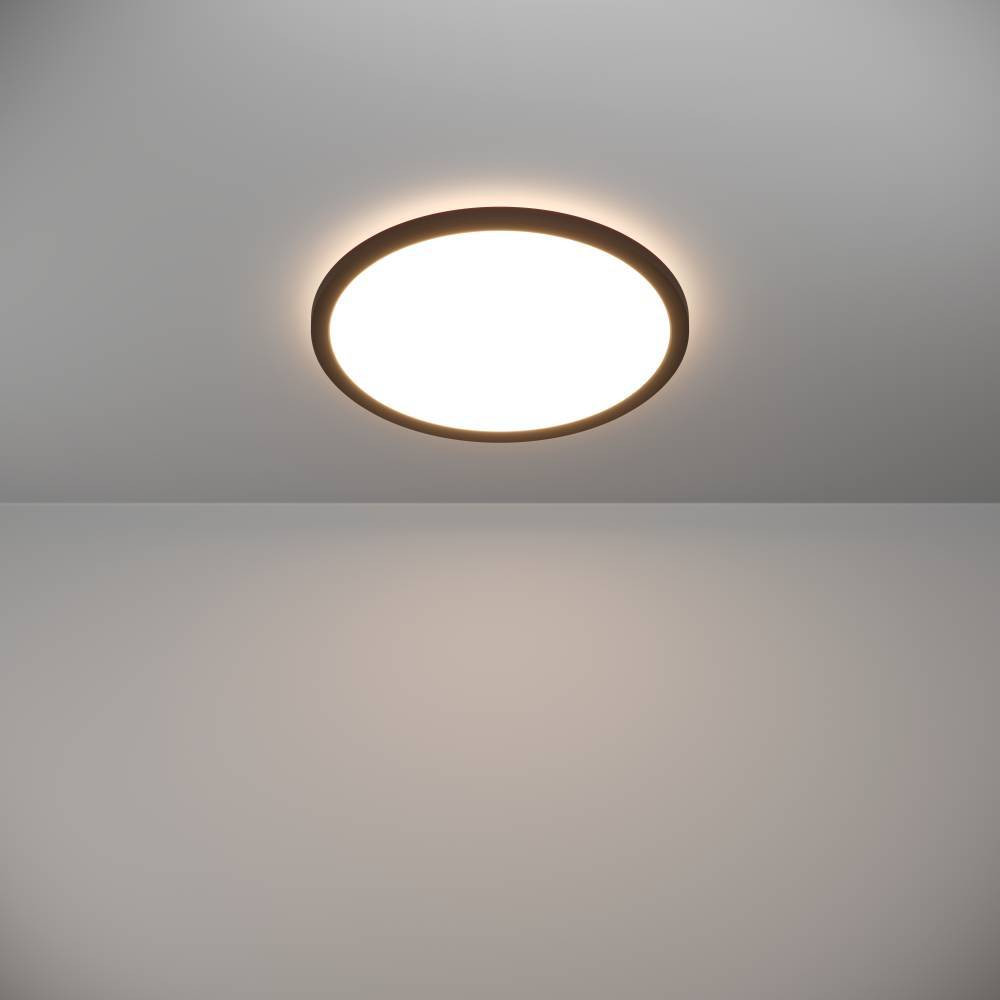 EGLO 901439 Светодиод потолочн свет-к с регул тем-ры света ROVITO, 18,5W(LED), Ø390, IP44, 2700K, 4000K, 6500K, 2300lm, пластик, черный/пластик, белый