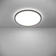 901441  Светодиод потолочн свет-к с регул тем-ры света ROVITO, 16,8W(LED), Ø500, IP44, 2700K, 4000K, 6500K, 2900lm, пластик, черный/пластик, белый