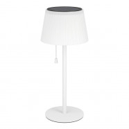 901901  Настольн. лампа на солнечн батарее, димм. SCORDIANO, H380, 2,3W(LED), IP44, 3000K, 4000K, 6500K, 220lm, сталь, белый/пластик, белый
