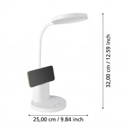 900529  Настольная лампа BROLINI, 2,1W(LED), 300lm, 2700-6500K