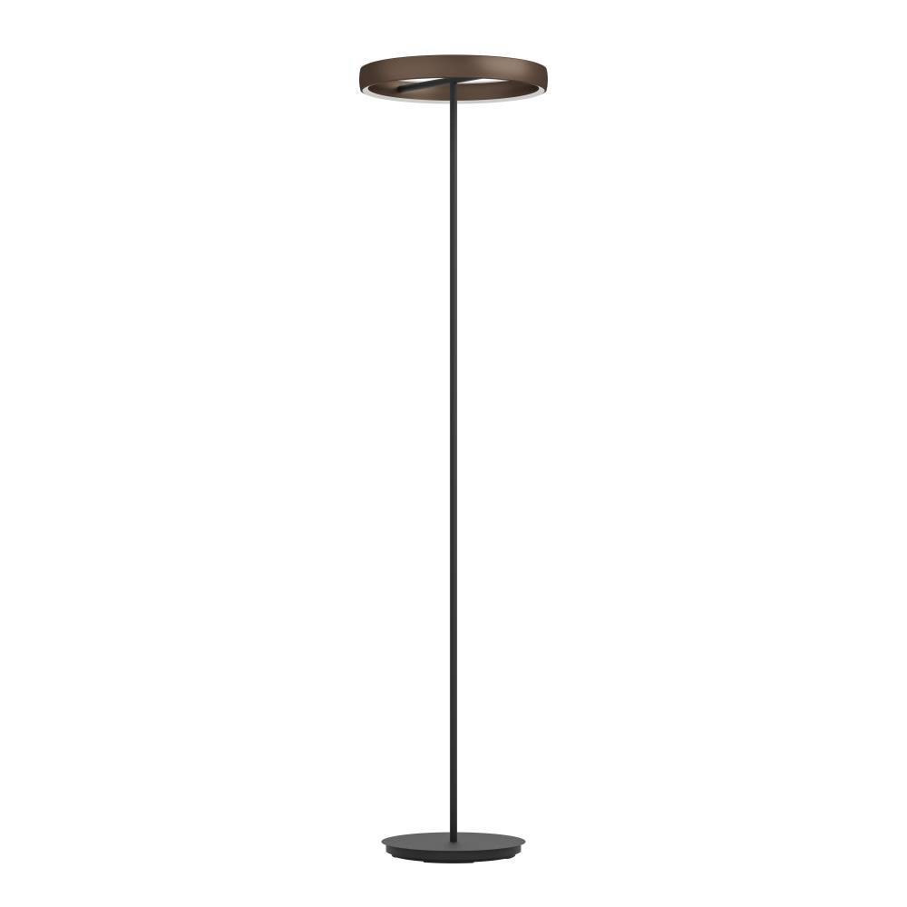 EGLO 390452  Светодиодный торшер с регулировкой цветовой температуры TRABUCO, 2X19W(LED), Ø420, 2200-6500K, 4800lm, алюминий, сталь, черный, коричневый, бел
