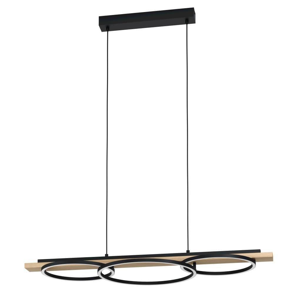 EGLO 901714  Подвес BOYAL, 2x12,5W(LED), 15,5W(LED), 3600lm, 2250lm, сталь, дерево, черн., коричн, пластик, белый