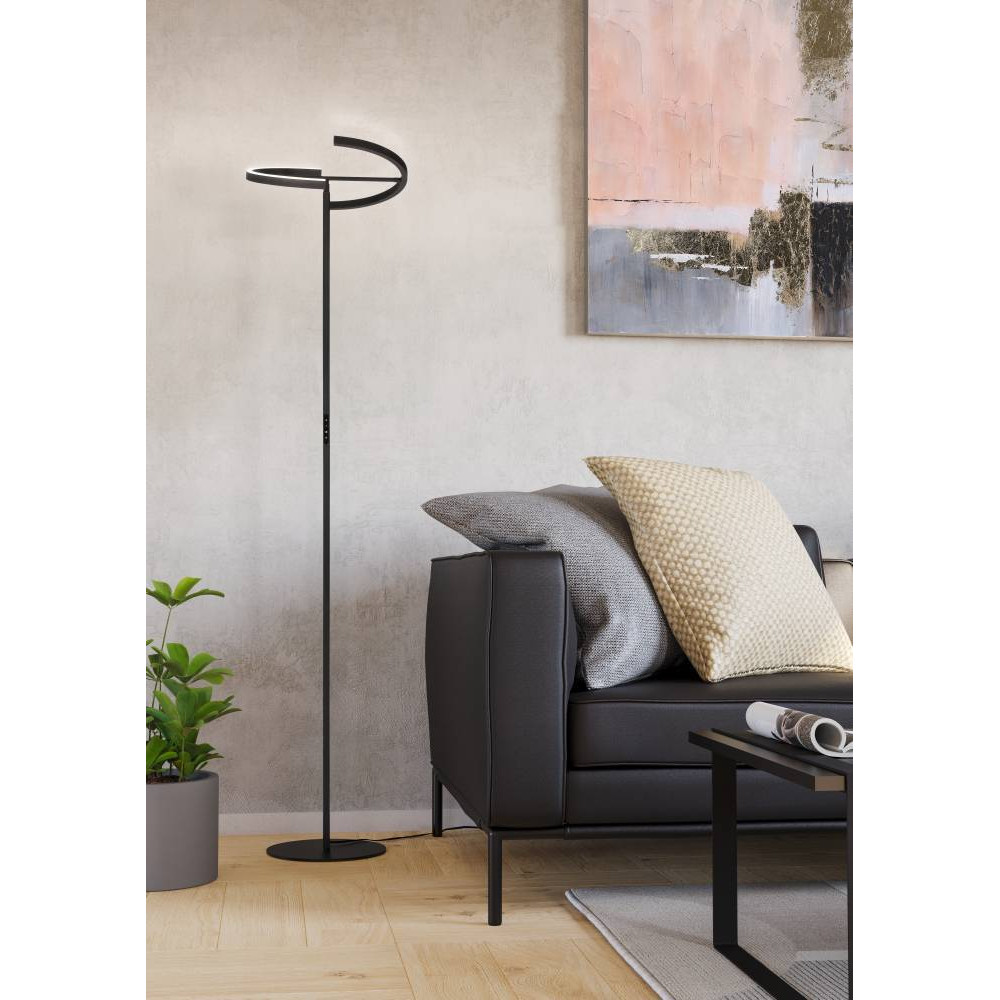EGLO 901972  Светодиодный торшер CASTELPOTO, 2X8,8W(LED), 3000K, 2000lm, сталь, черный, белый